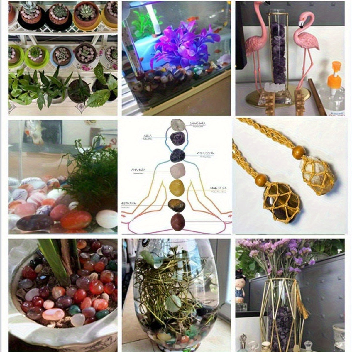 Gemstones and Crystals Set for Jewelry Making and Chakra Balancing - Earth Heart Resources
